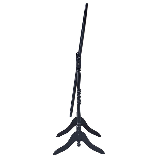 English Elm Dunne Oval Full Length Cheval Mirror Matte Black Frame Pivoting Bedroom Stand B062P516886
