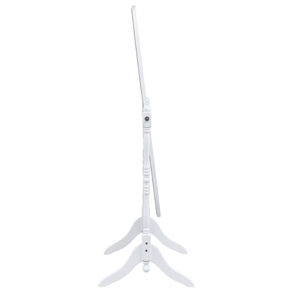 English Elm Dunne Oval Pivoting Full Length Floor Mirror in White for Bedroom or Dressing Room B062P516888