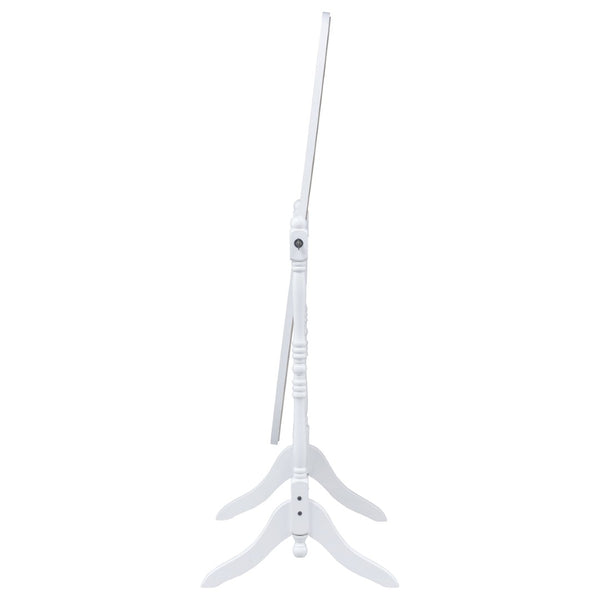 English Elm Dunne Oval Pivoting Full Length Floor Mirror in White for Bedroom or Dressing Room B062P516888
