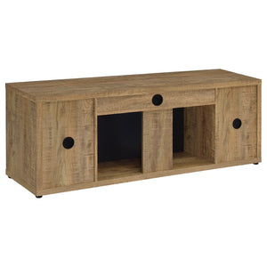 English Elm Lodi Mango Wood Grain Fireplace Tv Stand with Storage Doors for Living Rooms B062P516926