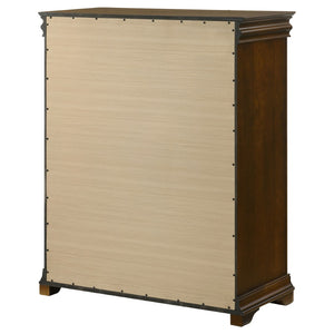 English Elm Leonide Traditional 4-drawer Chest with Cedar Lining and Crown Molding Detail B062P516949