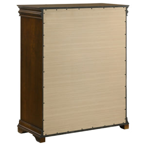 English Elm Leonide Traditional 4-drawer Chest with Cedar Lining and Crown Molding Detail B062P516949