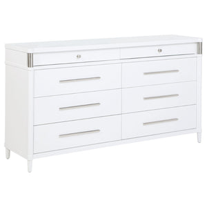 English Elm Robinson Eight Drawer Dresser Solid Wood Dovetail Build for Calm Bedroom Storage B062P516990