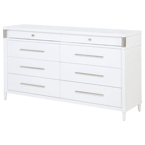 English Elm Robinson Eight Drawer Dresser Solid Wood Dovetail Build for Calm Bedroom Storage B062P516990