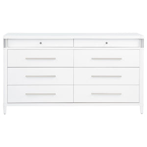 English Elm Robinson Eight Drawer Dresser Solid Wood Dovetail Build for Calm Bedroom Storage B062P516990