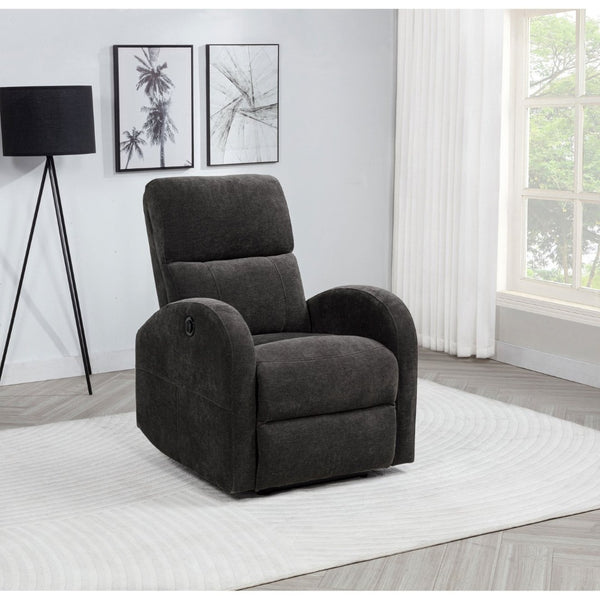 English Elm Kim Compact Power Recliner with High Back Topstitch Fabric for Small Space Living B062P517022
