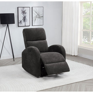 English Elm Kim Compact Power Recliner with High Back Topstitch Fabric for Small Space Living B062P517022
