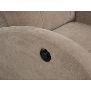 English Elm Kim Camel Fabric Power Recliner Lay Flat Chair for Compact Living Spaces B062P517023