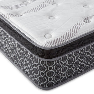 English Elm Constance Hybrid Eastern King Mattress with Tencel Cover Open Coil Core Foam Support Pillow Top B062P517046