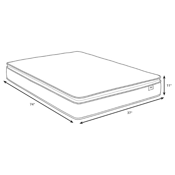 English Elm Constance Twin Hybrid Mattress Tencel Cover Cooling Foam Coil Support Bedroom Pillow Top B062P517049