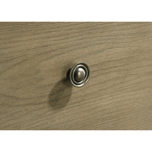 English Elm Pelton Vineyard Oak Two Drawer Nightstand with Antique Nickel Knobs for Bedroom B062P517060