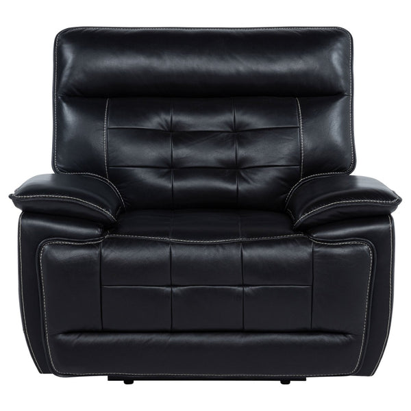 English Elm Hayden Top Grain Leather Power Recliner with Dual Motor Control and Channel Tufting B062P517138