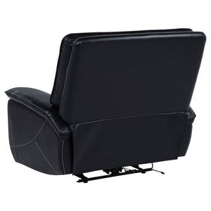 English Elm Hayden Top Grain Leather Power Recliner with Dual Motor Control and Channel Tufting B062P517138