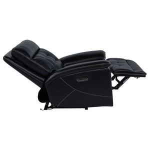 English Elm Hayden Top Grain Leather Power Recliner with Dual Motor Control and Channel Tufting B062P517138