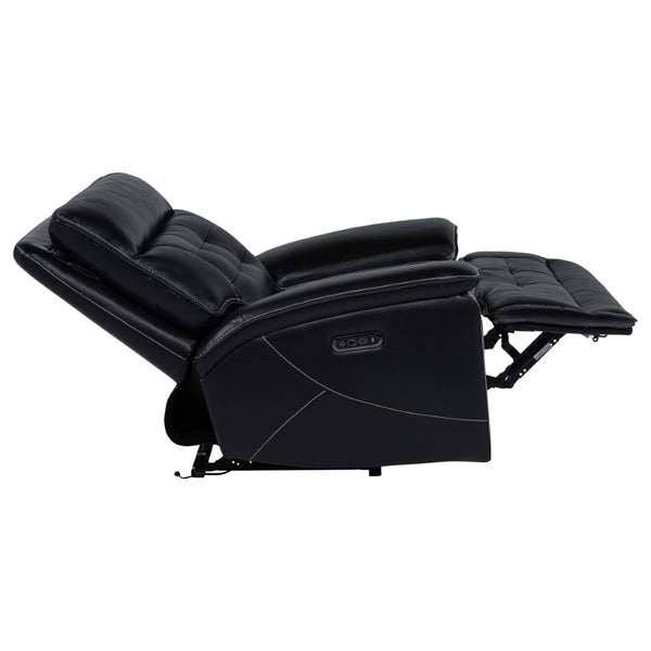 English Elm Hayden Top Grain Leather Power Recliner with Dual Motor Control and Channel Tufting B062P517138