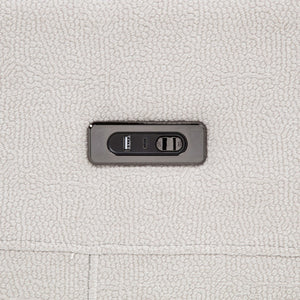 English Elm Patrick Chenille Power Reclining Sofa with USB Ports for Modern Living Rooms Ivory B062P518343