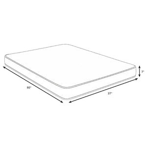 English Elm Cienaga Firm Foam Mattress with Quilted Bamboo Cover for Dorms and Guest Rooms B062P518363