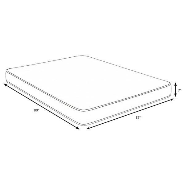 English Elm Cienaga Firm Foam Mattress with Quilted Bamboo Cover for Dorms and Guest Rooms B062P518363
