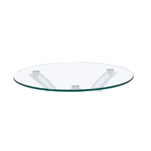English Elm Bailey Sculptural Acrylic C-shaped Side Table with Tempered Glass Top for Modern Spaces B062P518401
