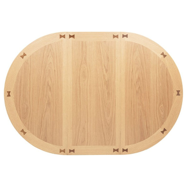 English Elm Davis Light Oak Pedestal Counter Table with Leaf Expansion and Built in Storage Shelf B062P518413