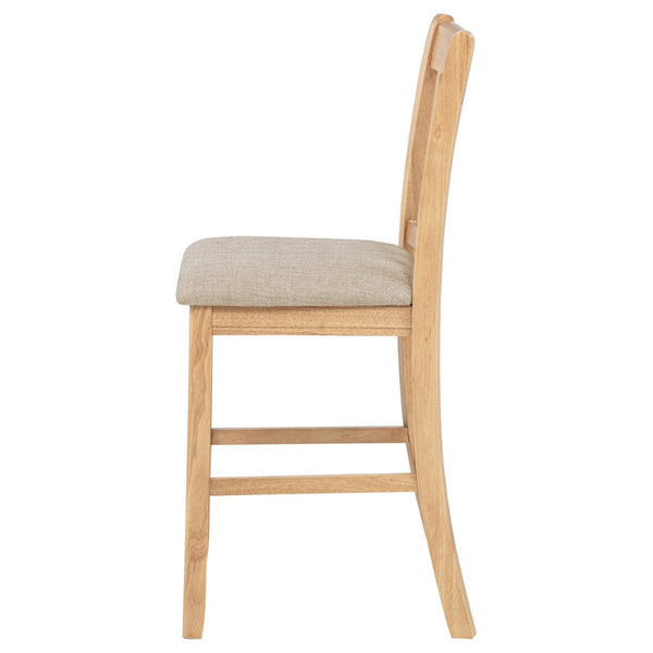 English Elm Davis Rubberwood Counter Dining Chairs Lattice Back Linen Cushion Set of Two B062P518414