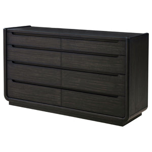 English Elm Bangor Eight Drawer Dresser Burnished Finish Soft Close Glides Felt Lined Storage B062P518435