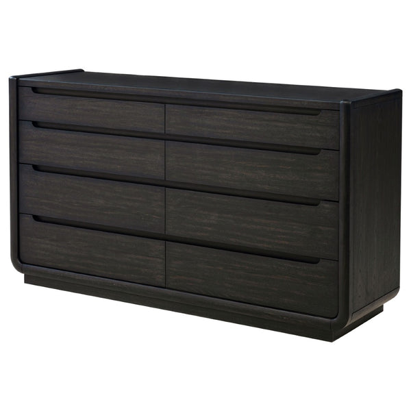 English Elm Bangor Eight Drawer Dresser Burnished Finish Soft Close Glides Felt Lined Storage B062P518435