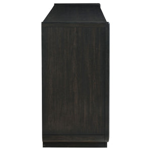 English Elm Bangor Eight Drawer Dresser Burnished Finish Soft Close Glides Felt Lined Storage B062P518435