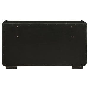 English Elm Bangor Eight Drawer Dresser Burnished Finish Soft Close Glides Felt Lined Storage B062P518435
