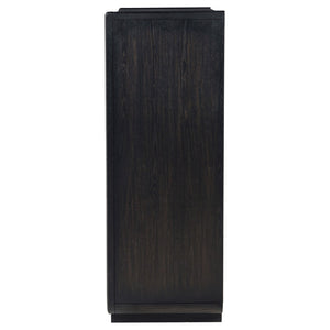 English Elm Bangor Five Drawer Chest in Burnished Ash Veneer with Soft Close Glides for Modern Bedrooms B062P518438