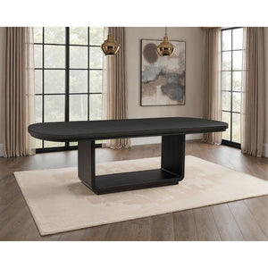 English Elm Bangor Sculptural Pedestal Extension Dining Table in Ash Veneer for Modern Interiors B062P518466