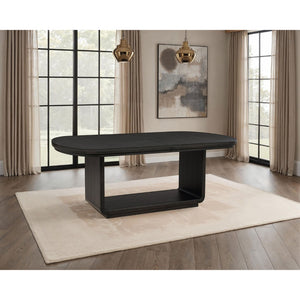 English Elm Bangor Sculptural Pedestal Extension Dining Table in Ash Veneer for Modern Interiors B062P518466