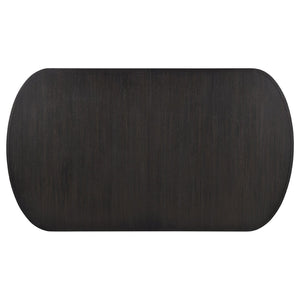 English Elm Bangor Sculptural Pedestal Extension Dining Table in Ash Veneer for Modern Interiors B062P518466