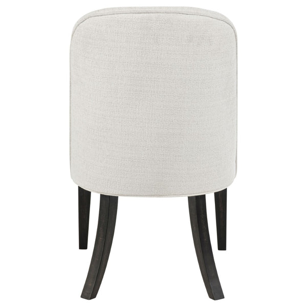 English Elm Bangor High-back Channel Tufted Dining Chairs with Flared Legs Set of Two B062P518467
