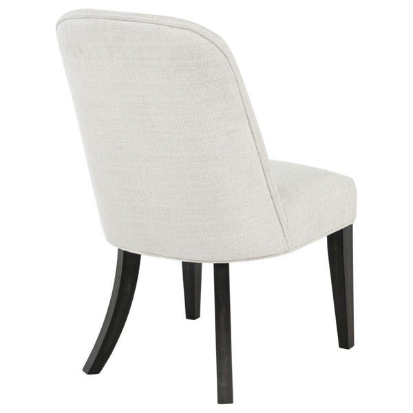 English Elm Bangor High-back Channel Tufted Dining Chairs with Flared Legs Set of Two B062P518467