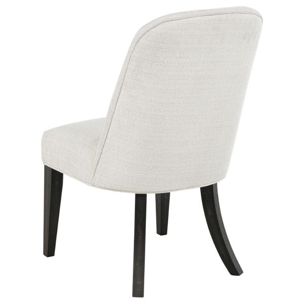 English Elm Bangor High-back Channel Tufted Dining Chairs with Flared Legs Set of Two B062P518467