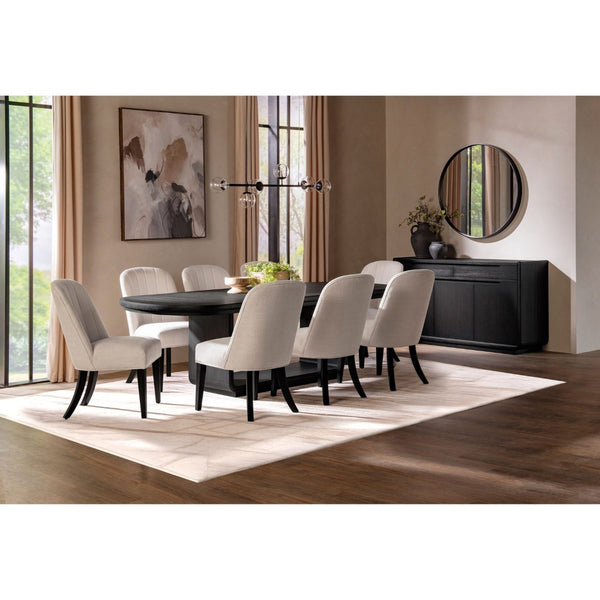 English Elm Bangor Burnished Black Sideboard with Felt Drawers and Soft Close Cabinet Doors B062P518469