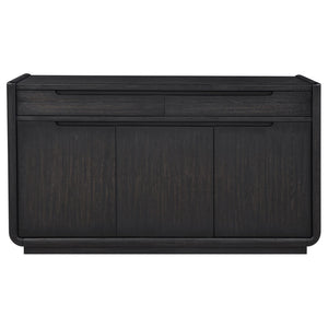 English Elm Bangor Burnished Black Sideboard with Felt Drawers and Soft Close Cabinet Doors B062P518469