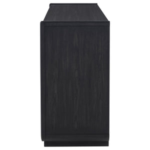 English Elm Bangor Burnished Black Sideboard with Felt Drawers and Soft Close Cabinet Doors B062P518469