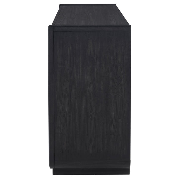 English Elm Bangor Burnished Black Sideboard with Felt Drawers and Soft Close Cabinet Doors B062P518469