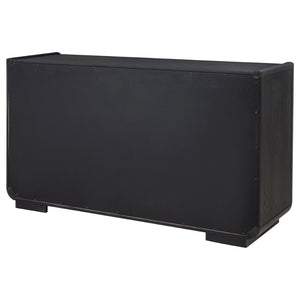 English Elm Bangor Burnished Black Sideboard with Felt Drawers and Soft Close Cabinet Doors B062P518469