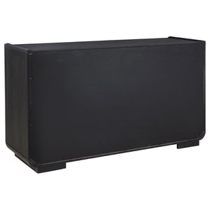 English Elm Bangor Burnished Black Sideboard with Felt Drawers and Soft Close Cabinet Doors B062P518469