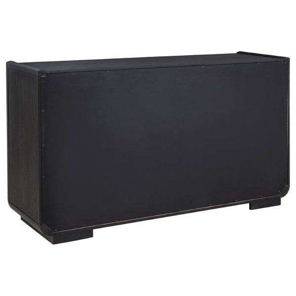 English Elm Bangor Burnished Black Sideboard with Felt Drawers and Soft Close Cabinet Doors B062P518469