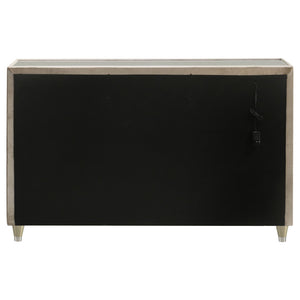 English Elm Mika Quilted Velvet 8 Drawer Dresser with LED Lighting and Glam Crystal Hardware B062P518514