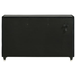 English Elm Mika Velvet Upholstered 8 Drawer Dresser with LED Lighting and Crystal Knobs B062P518594