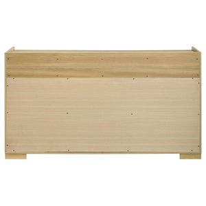 English Elm Lincoln Two-Tone Six Drawer Dresser with Wood Trim for Master or Guest Bedroom B062P519761