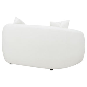 English Elm Wilson Faux Sheepskin Loveseat Sculpted Silhouette for Modern Living Rooms B062P519788