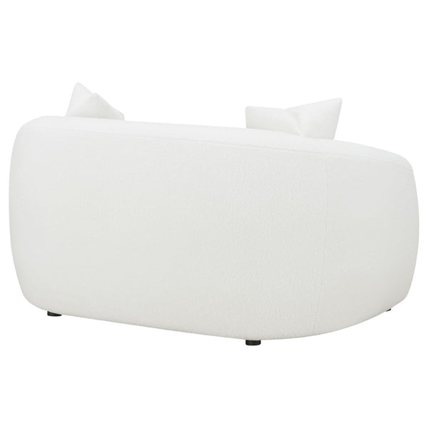 English Elm Wilson Faux Sheepskin Loveseat Sculpted Silhouette for Modern Living Rooms B062P519788