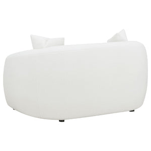 English Elm Wilson Faux Sheepskin Loveseat Sculpted Silhouette for Modern Living Rooms B062P519788