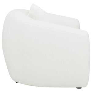 English Elm Wilson Oversized Faux Sheepskin Accent Chair Plush Ivory Seat for Living Room B062P519789